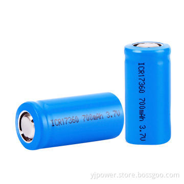 3.7V Cylindrical Li-ion Battery with 700mAh